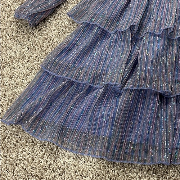 Speechless Blue and Iridescent Kids Dress - Picture 14 of 16